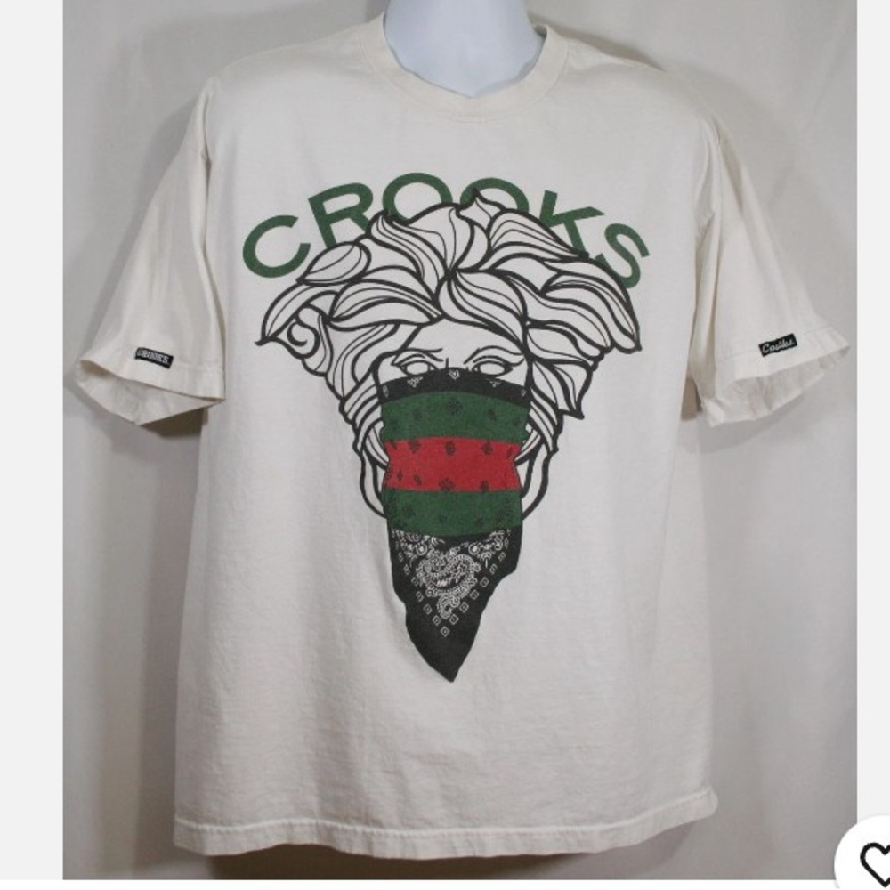 Crooks & Castles White Cotton Tee